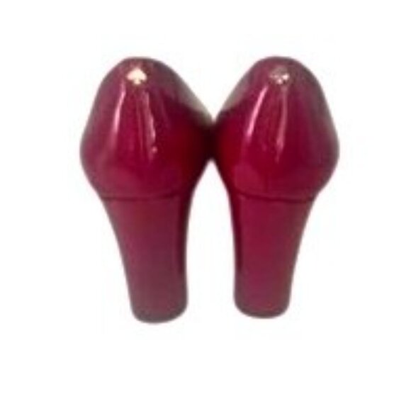 Kate Spade New York Red Patent Leather Womens Block Heels Size 7.5 - Picture 4 of 6